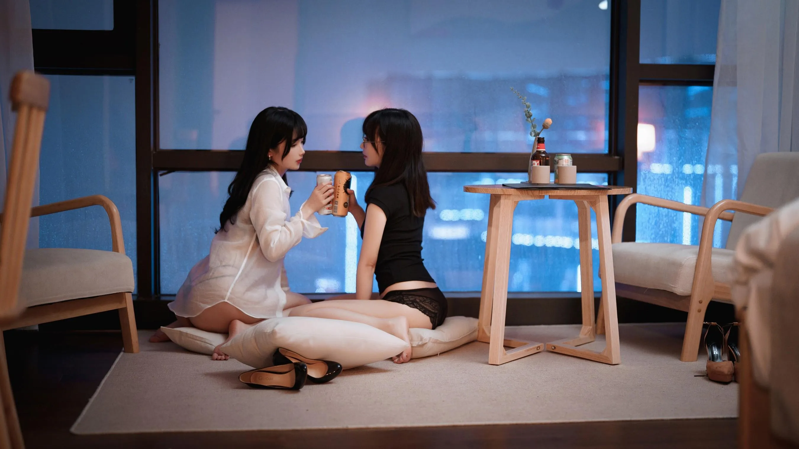 rioko凉凉子 – NO.92 面饼仙儿《黑丝ol制服双人》-OL百合篇 [42P]插图5